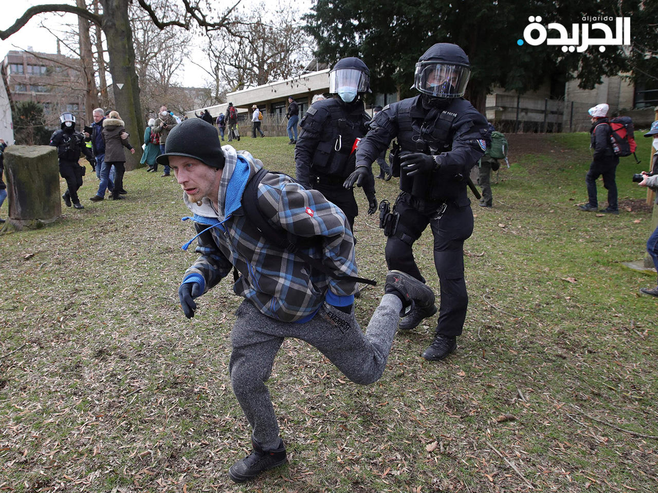 جانب من الاحتجاجات