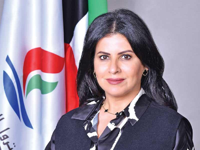 مديرة دائرة العلاقات العامة والإعلام بشركة البترول الوطنية الكويتية خلود المطيري