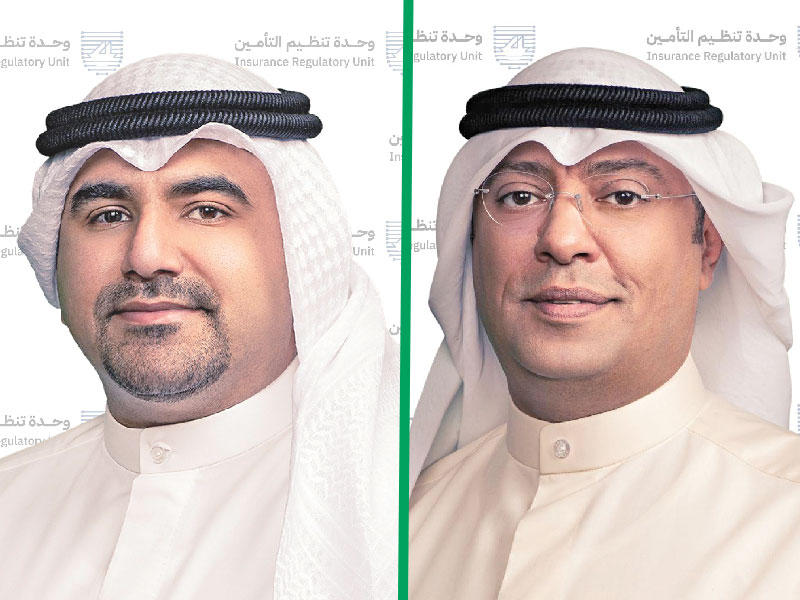 رئيس وحدة تنظيم التأمين محمد العتيبي  - نائب رئيس وحدة تنظيم التأمين عبدالله نبيل السنان 