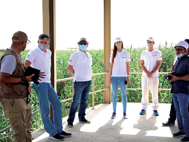 الوفد الأوكراني في محمية الجهراء