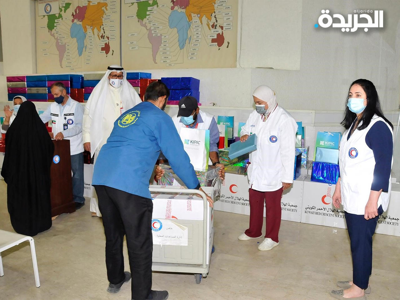 جانب من احتفالية الهلال الأحمر