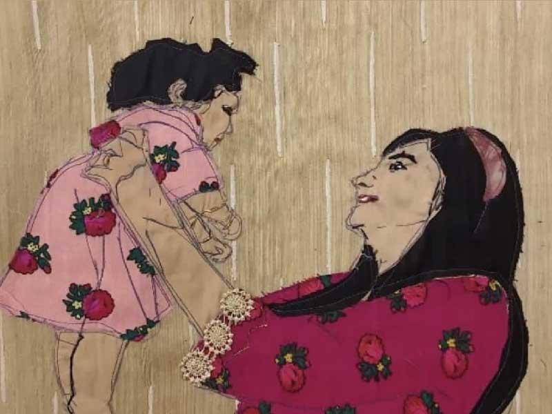 لوحة للفنانة سهيلة العطية 