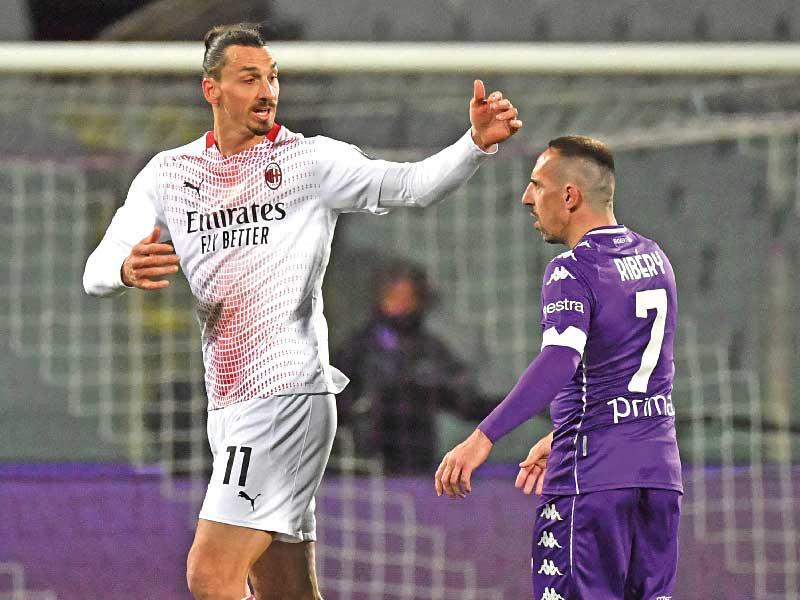 إبراهيموفيتش نجم ميلان وريبيري نجم فيورنتينا