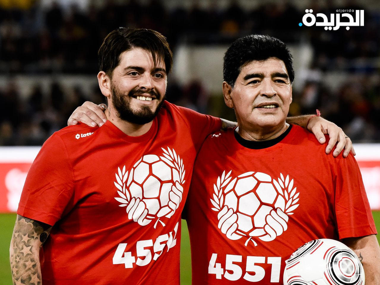 مارادونا وابنه دييغو جونيور