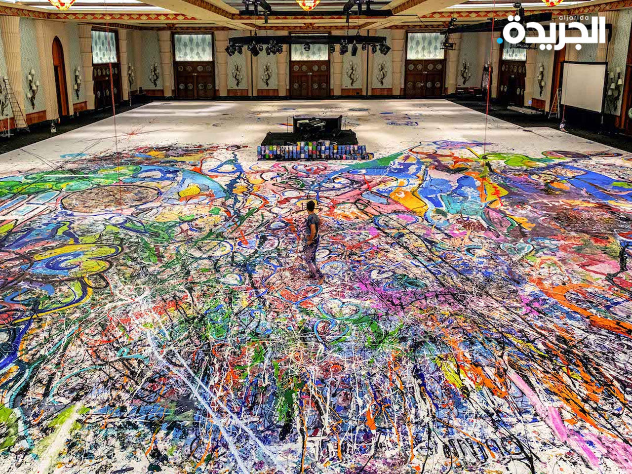 أكبر لوحة فنية على القماش في العالم