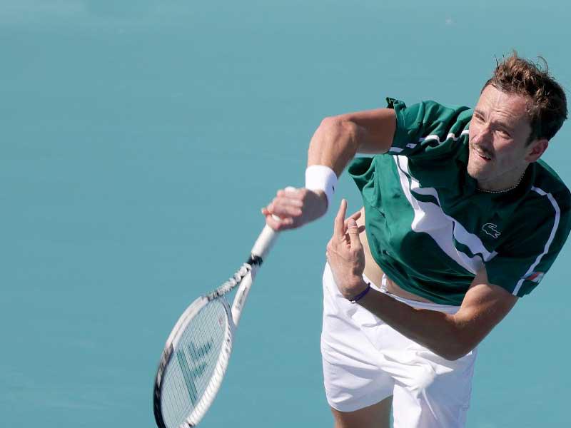 لاعب التنس الروسي دانييل ميدفيديف 