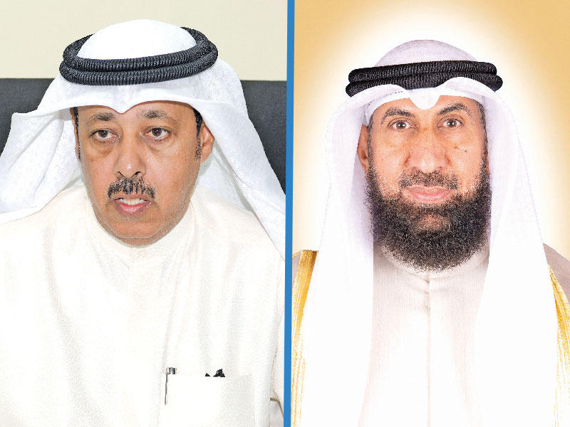  وزير الكهرباء والماء والطاقة المتجددة، وزير الشؤون الاجتماعية والتنمية المجتمعية د. مشعان العتيبي- وكيل وزارة الشؤون الاجتماعية بالإنابة مسلم السبيعي