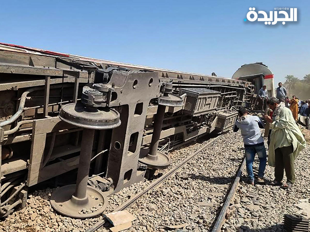 تصادم قطارين في سوهاج