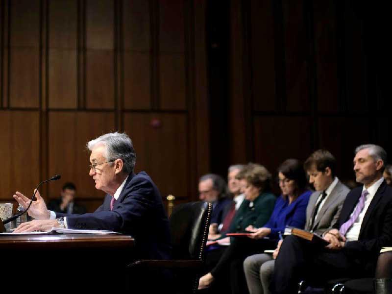  باول خلال شهادته أمام الكونغرس