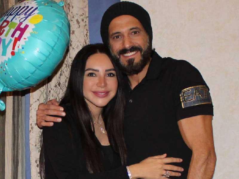 الممثل المصري ​يوسف الشريف​ و المؤلفة إنجي علاء