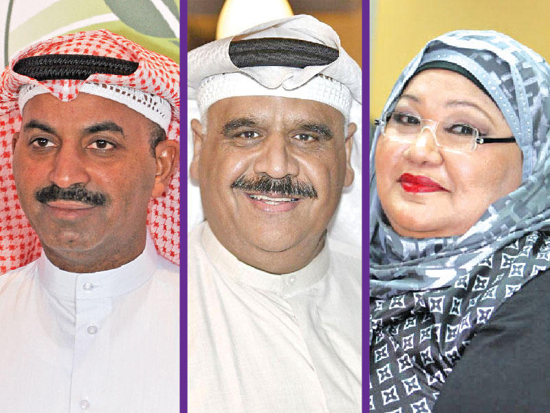 الفنانة انتصار الشراح - الفنان داود حسين - الفنان طارق العلي