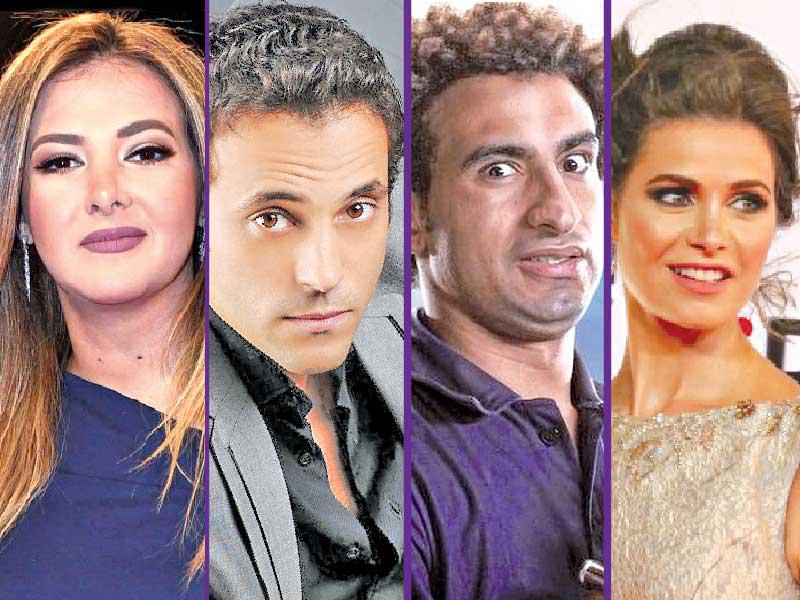 الممثلة يسرا اللوزي  - الممثل علي ربيع - الممثل يوسف الشريف - الممثلة دنيا سمير غانم