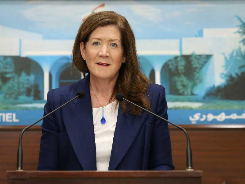 السفيرة الأميركية في لبنان دوروثي شيا