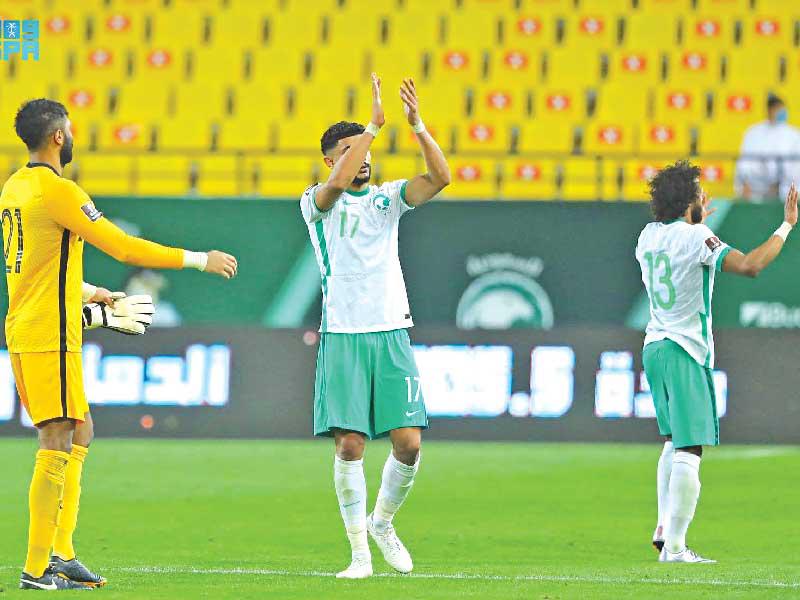 فرحة لاعبي الأخضر