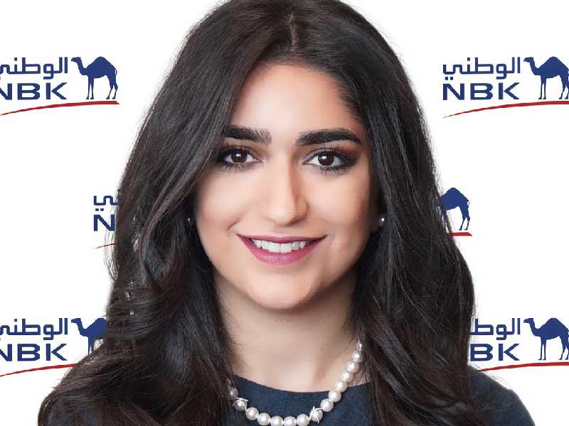 المديرة الأولى في إدارة التواصل في بنك الكويت الوطني فرح بستكي
