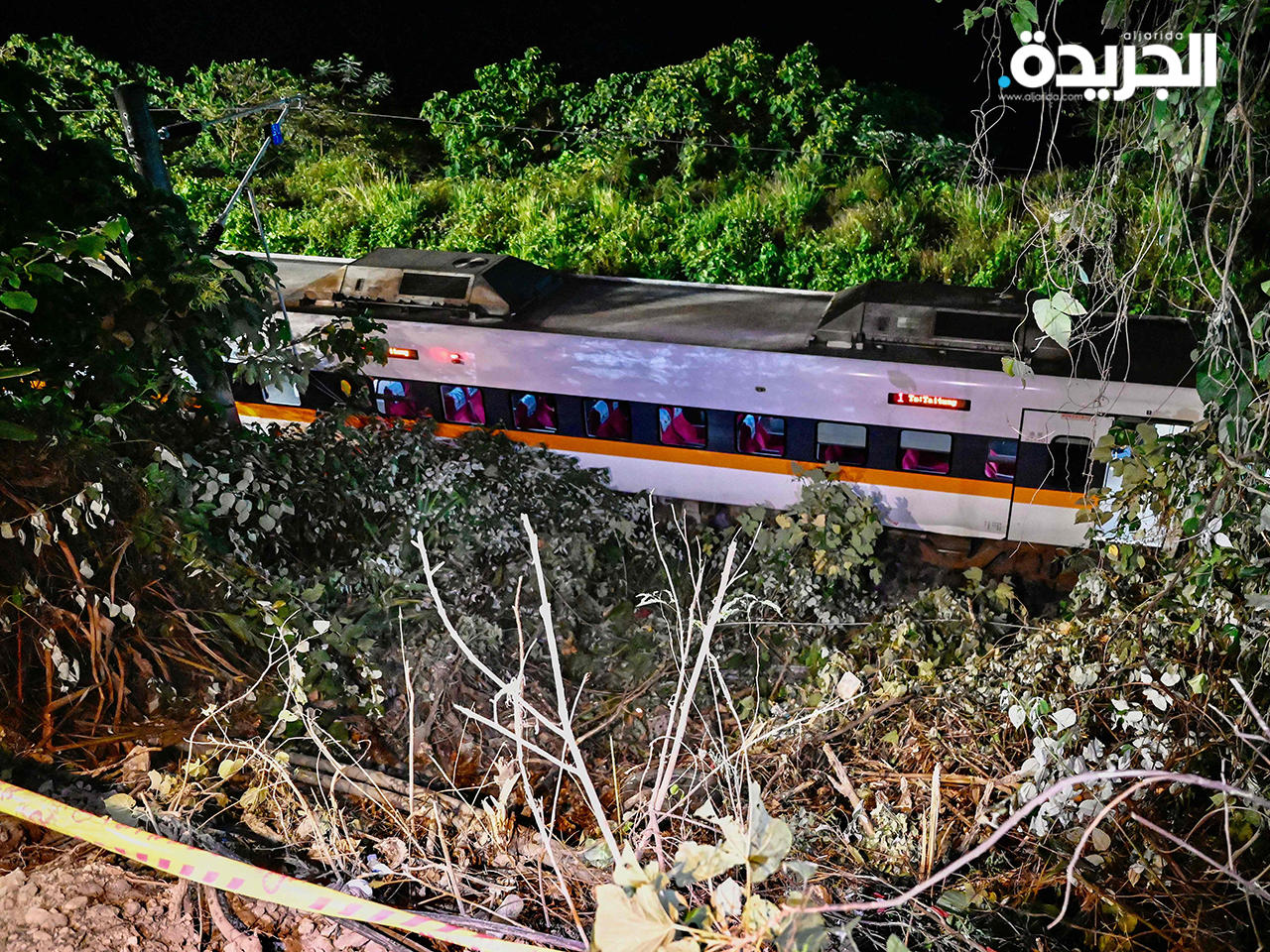 تنكيس الأعلام في تايوان بعد وفاة العشرات في حادث قطار