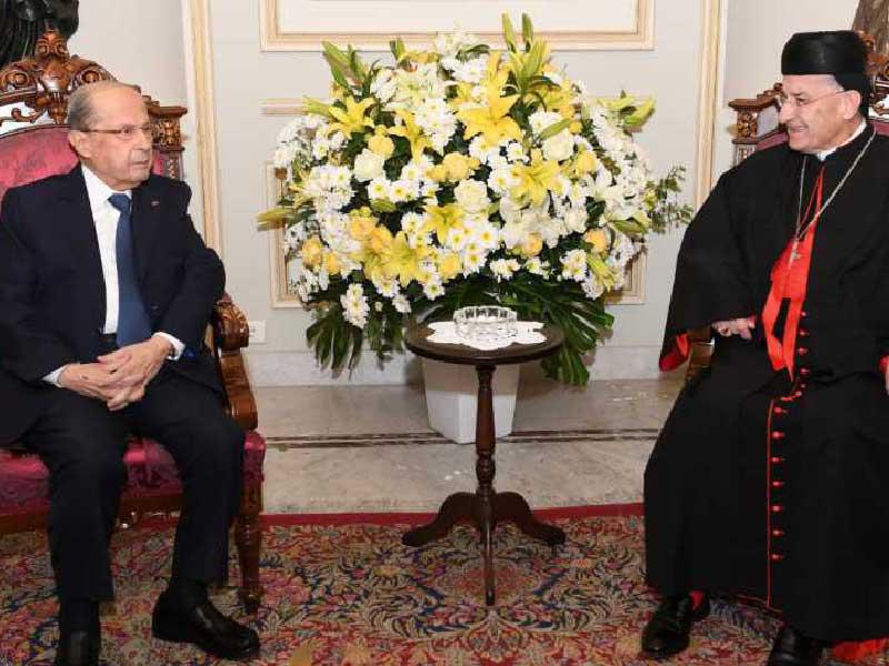 ​رئيس الجمهورية​ ​ميشال عون​ يزور البطريرك الماروني بشارة الراعي 