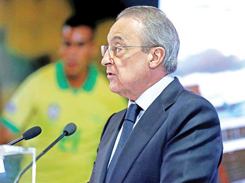 رئيس النادي الملكي فلورنتينو بيريز