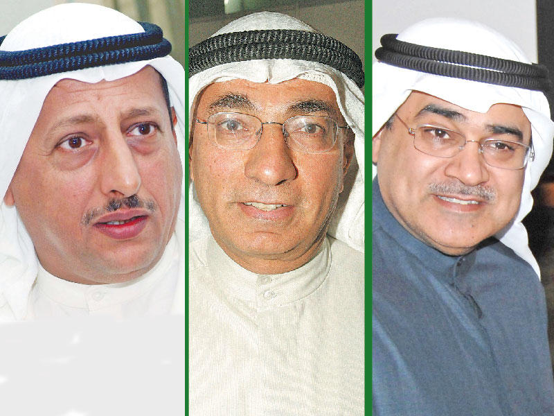 الخبير النفطي يوسف القبندي - الخبير النفطي كامل الحرمي - عضو المجلس الأعلى للبترول الأسبق محمد حمود الهاجري