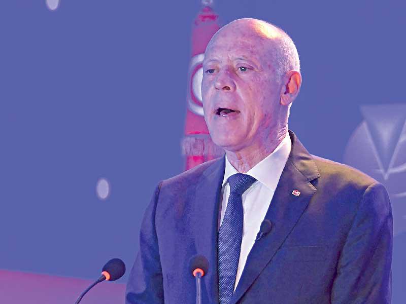 الرئيس التونسي قيس سعيّد 