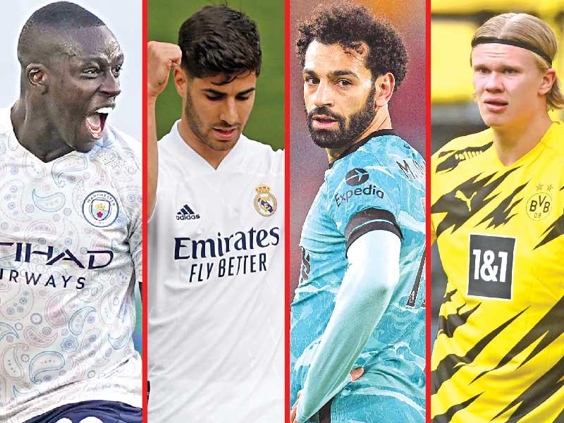 هالاند نجم دورتموند-صلاح نجم ليفربول-أسينسيو نجم ريال مدريد-ميندي نجم سيتي