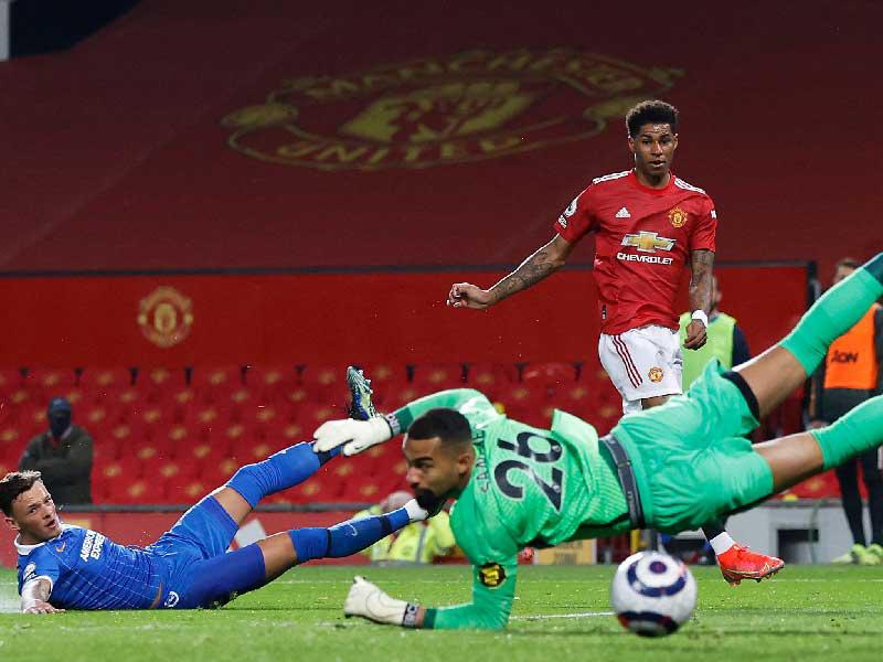 هدف مانسشتر يونايتد في مرمى برايتون 