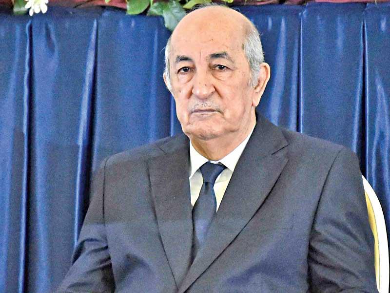 الرئيس الجزائري عبد المجيد تبون