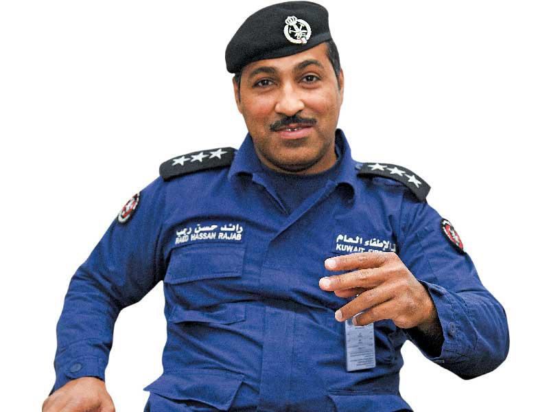 ضابط مركز إطفاء المنقف، النقيب رائد الفيلكاوي