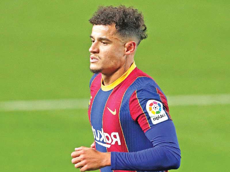  لاعب نادي برشلونة  البرازيلي فيليبي كوتينيو 