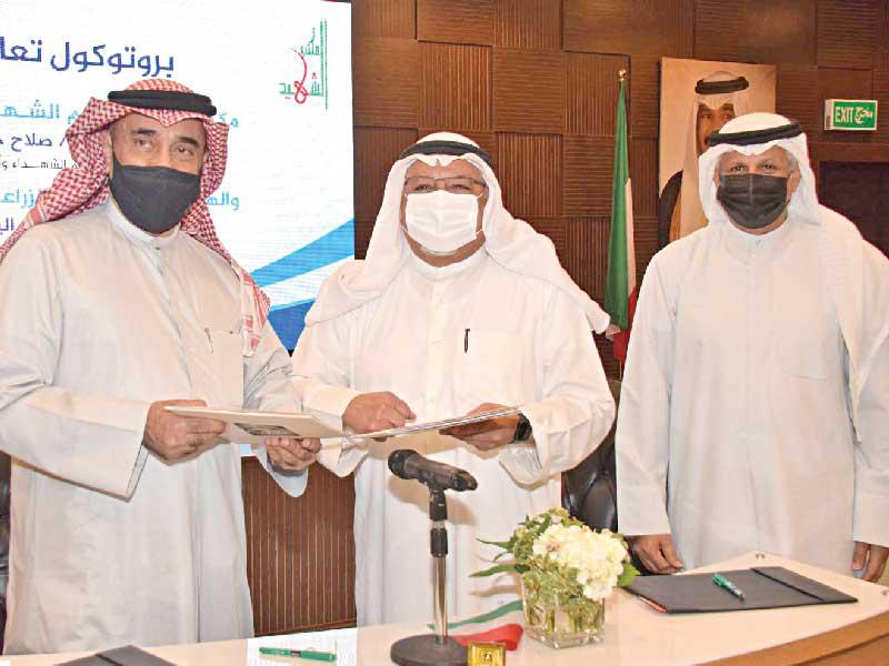 توقيع بروتوكول مكتب الشهداء مع «الطرق» و«الزراعة»