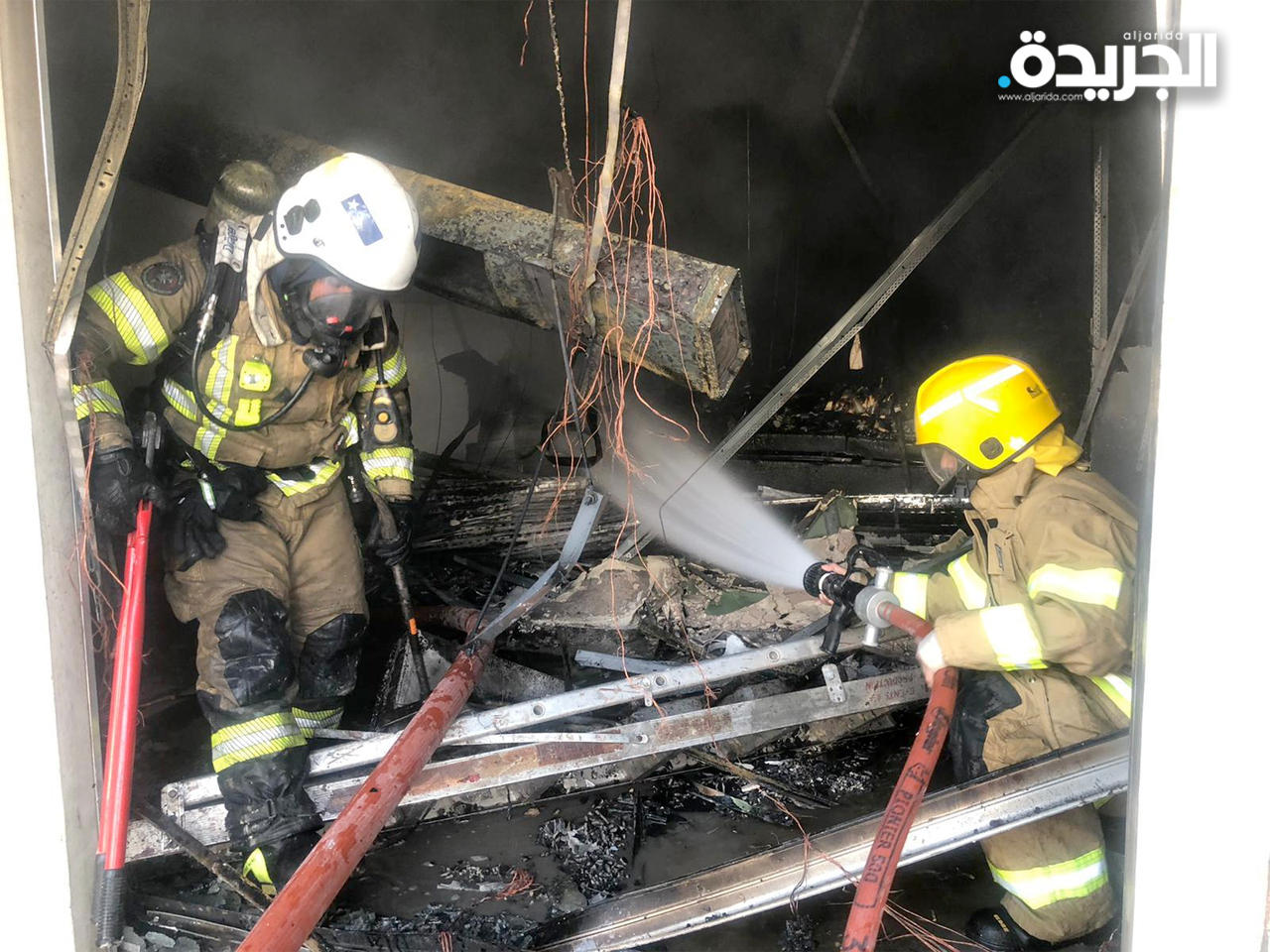 السيطرة على حريق في سوق الجيش ولا إصابات