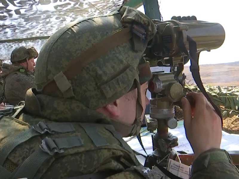 القوات الروسية في المناطق الحدودية مع أوكرانيا 