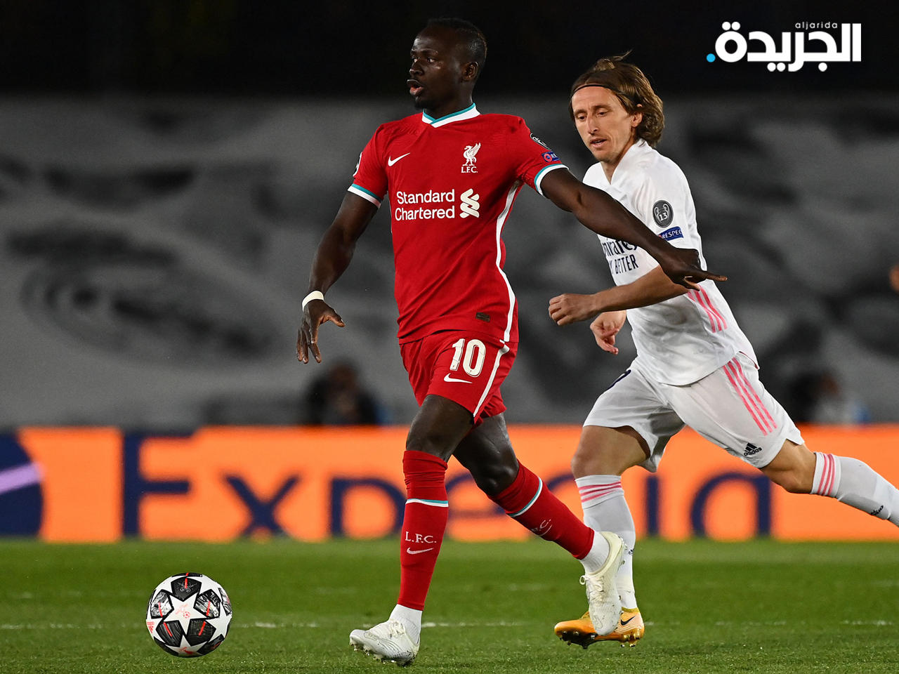 جانب من مواجهة ريال مدريد وليفربول