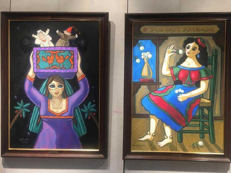 من الأعمال المعروضة 