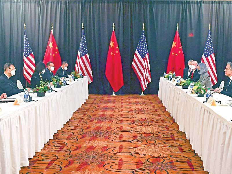 اللقاء الأميركي الصيني في مدينة «أنكوراج» في ألاسكا