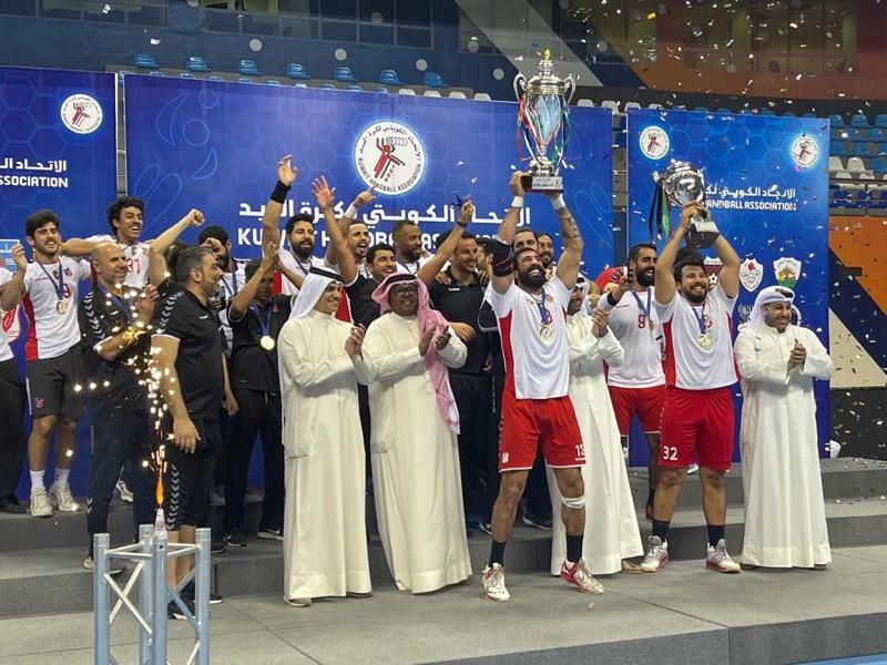 فرحة فريق الكويت بالفوز