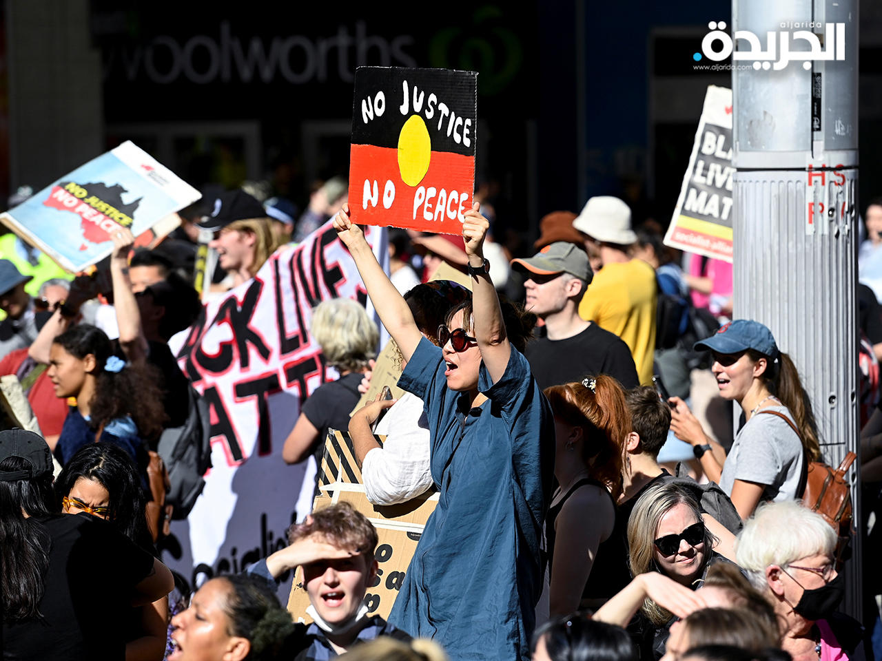 جانب من المظاهرات