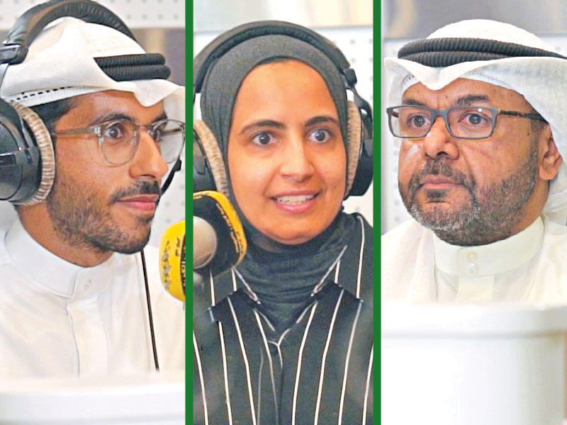 المدير التنفيذي للمنتجات التمويلية للأفراد في «بيتك» عادل الرشود - مديرة شرائح عملاء التميز- عذبة الحميدي - مساعد مدير العلاقات العامة  فهد السعد