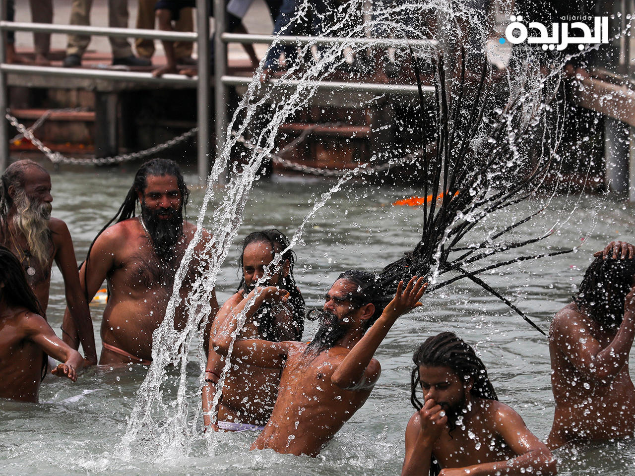 آلاف الهنود يشاركون في مهرجان كومبه