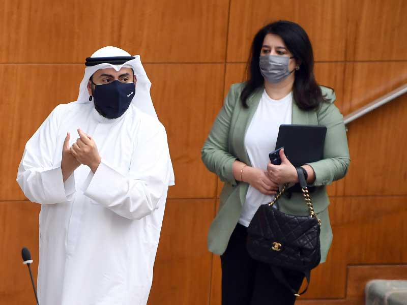  وزير الصحة الشيخ د. باسل الصباح في جلسة سابقة لمجلس الأمة