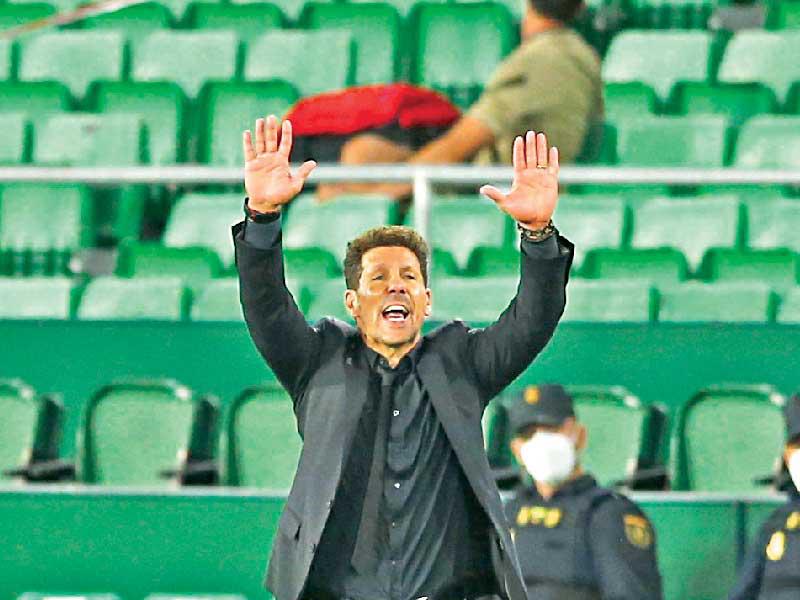 المدير الفني لأتلتيكو مدريد  الأرجنتيني دييغو سيميوني