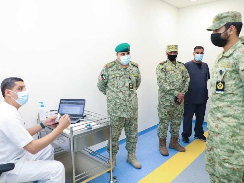  وكيل الحرس الوطني، الفريق الركن هاشم الرفاعي خلال افتتاح المركز