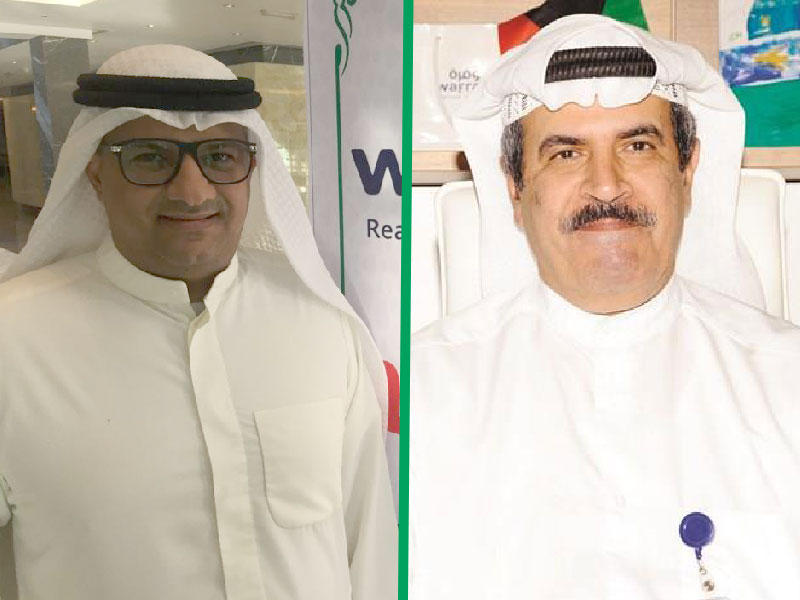 نائب الرئيس التنفيذي للخدمات المساندة في الشركة محمد جاسم الحميضي - مدير العلاقات العامة في الشركة إبراهيم الربيعان