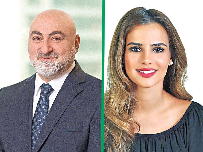 مدير إدارة العلاقات العامة باتحاد مصارف الكويت شيخة العيسى - نائب الأمين العام لاتحاد البنوك في تركيا إسماعيل فورال