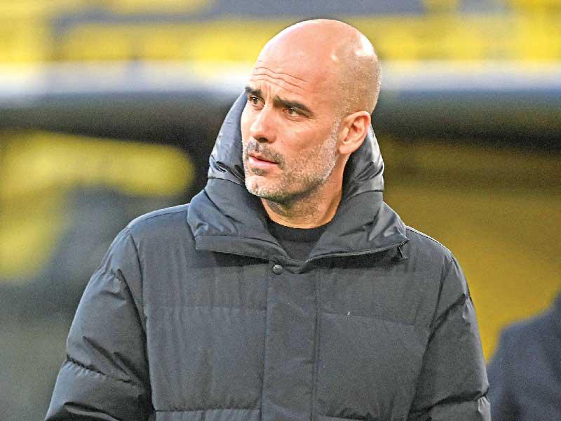 المدير الفني لمانشستر سيتي الإنكليزي بيب غوارديولا