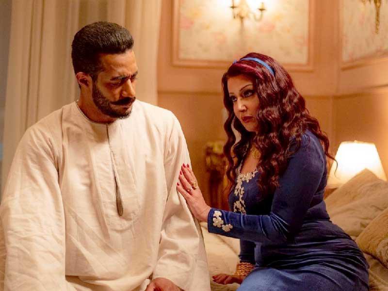 الفنانة سمية الخشاب والممثل محمد رمضان في «موسى»