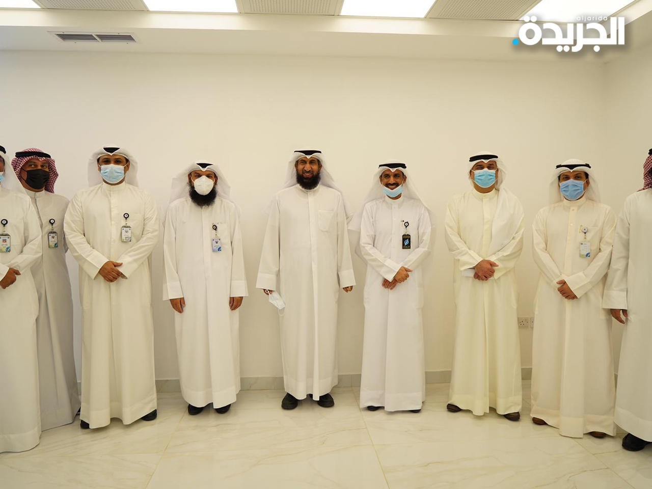 المشعان خلال افتتاح المركز