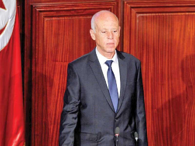 الرئيس التونسي قيس سعيّد 