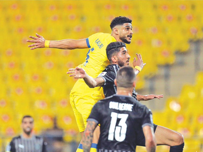 جانب من مباراة النصر