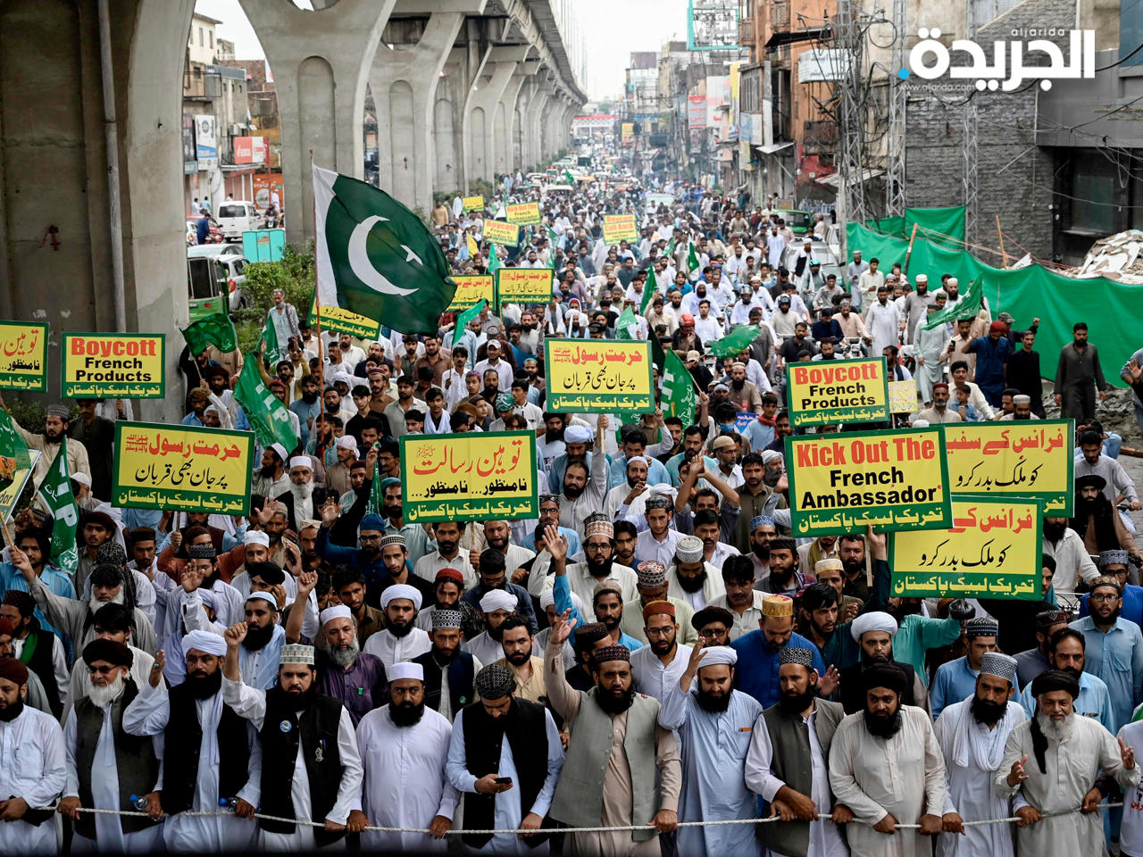 احتجاجات في باكستان ضد فرنسا